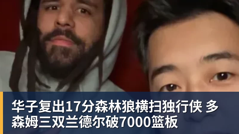 华子复出17分森林狼横扫独行侠 多森姆三双兰德尔破7000篮板
