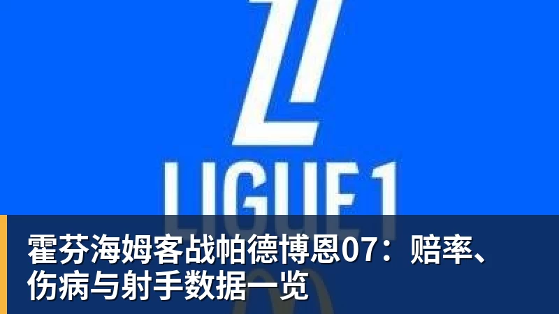 霍芬海姆客战帕德博恩07：赔率、伤病与射手数据一览